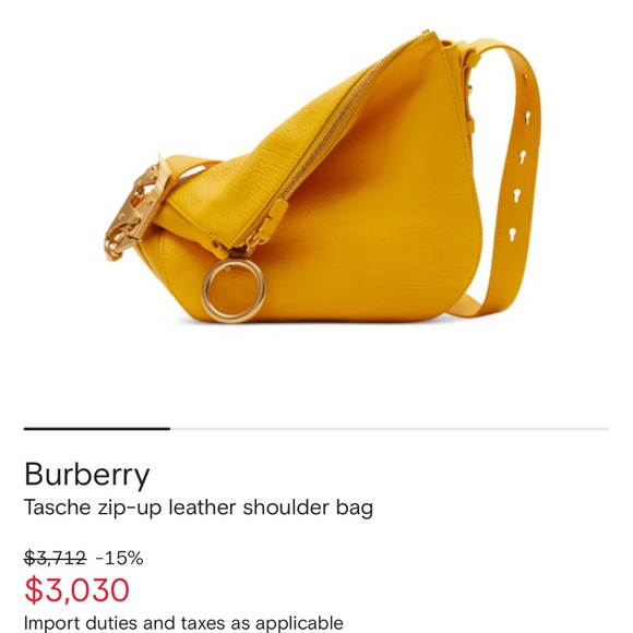 Burberry Tasche zip-up leather shoulder bag - Picture 1 of 4